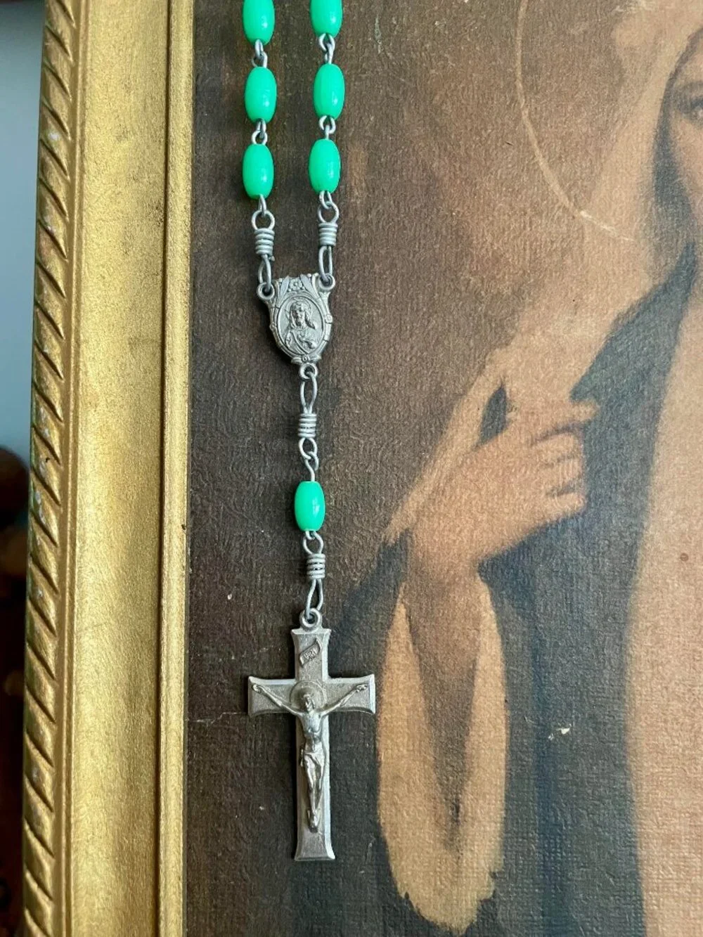 Vintage Catholic Devotional Collection: Print, Book of Hours & Rosary